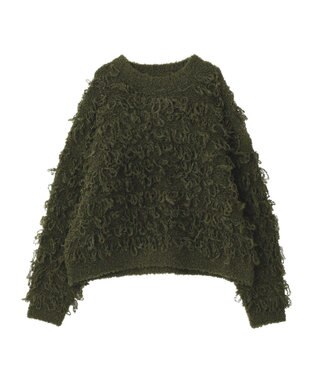 CRAFT STANDARD BOUTIQUE ループ編みニットプルオーバー Green