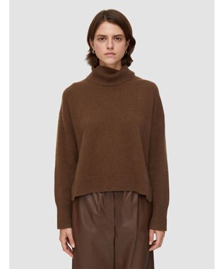 JOSEPH 【洗える】ブラッシュドカシミヤ　ハイネックニット Arabica
