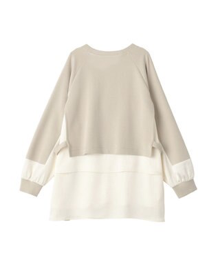 YECCA VECCA シャツレイヤードデザインプルオーバー Light Beige