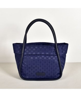 Y'SACCS Polka Dots パイピングトート Sサイズ ネイビー