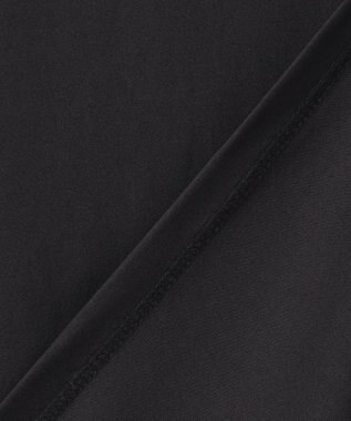 ICB L 【洗える】 PlaXフィラメントジャージー シアーコンビカットソー ブラック系