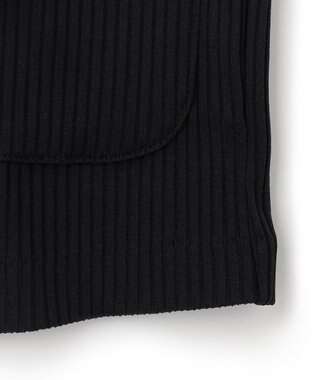 JOSEPH HOMME テックリブストレッチ ノーカラー・カットソージャケット ブラック系