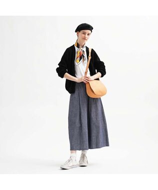 genten クオイオ　かぶせ付きショルダーバッグ ヌメベージュ