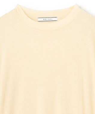 BEIGE， 【洗える】SORE / シアーコットンクルーネックカットソー Cream