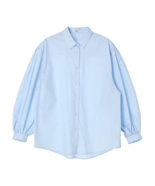 earth music&ecology 袖タックブラウス Sax