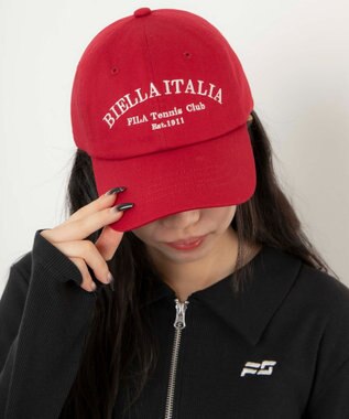 WEGO 別注FILAロゴキャップ レッド