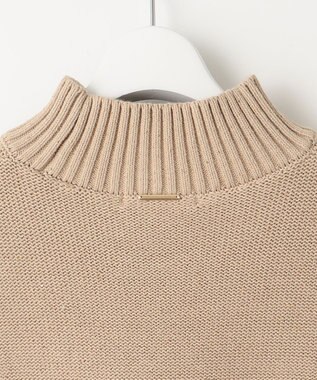 自由区 S 【洗える】スパングルミドルゲージ ニット ベージュ系