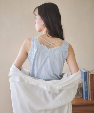 earth music&ecology 総レースキャミソール Sax