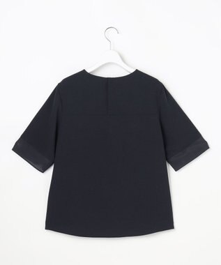 J.PRESS LADIES L 【セットアップ対応】Light ジョーゼット プルオーバー ブラウス ネイビー系