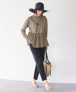 UNFILO ペプラムラッシュガード サンド