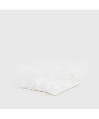 UNBILLION カシュカシュ cachecache / ラメ糸編みトートバッグ ホワイト
