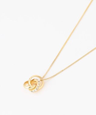 ANY SIS トリプルリング ネックレス ライトゴールド