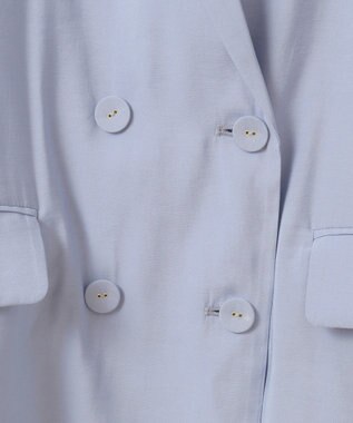 YECCA VECCA 【接触冷感】COOLシャツテーラードジャケット Blue