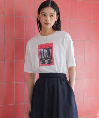 組曲 チャットフォト Ｔシャツ ホワイト系