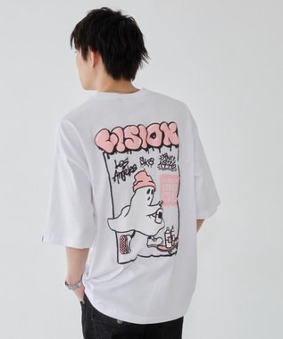 WEGO 【ユニセックス着用ITEM】別注VISIONグラフィックT（SS） ホワイト