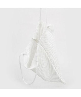 UNBILLION カシュカシュ cachecache / ラメ糸編みトートバッグ ホワイト