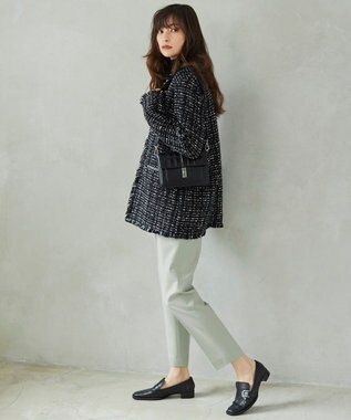 ICB フラップミニショルダーバッグ キルティングブラック系