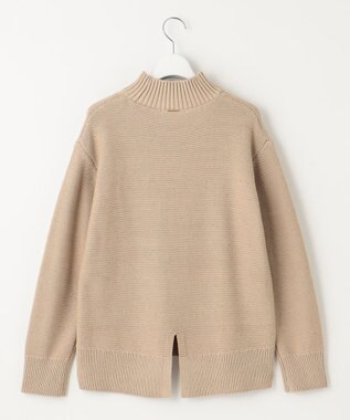 自由区 【洗える】スパングルミドルゲージ ニット ベージュ系