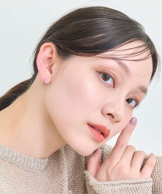 Phoebe 【金属アレルギー対応】ワンタッチメタルフープミニピアス　シルバー/サージカルステンレス シルバー