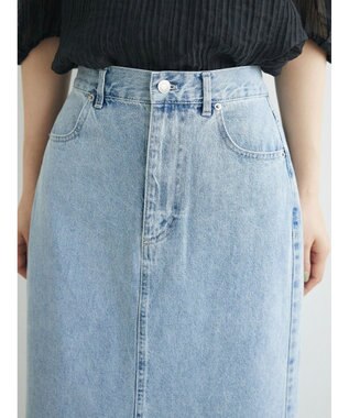 Green Parks ・ＥＬＥＮＣＡＲＥ　ＤＵＥ　デニムロングスカート Light Indigo