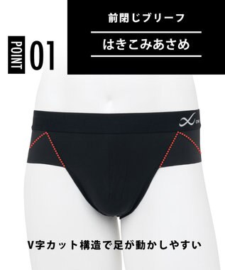 CW-X 【MEN】スポーツショーツ　ローライズ　吸汗速乾　/ワコール　HSO540 ブラック