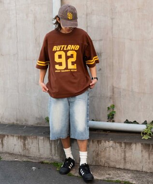 WEGO ヘビーウェイトナンバリングBIG　T（SS） ブラウン