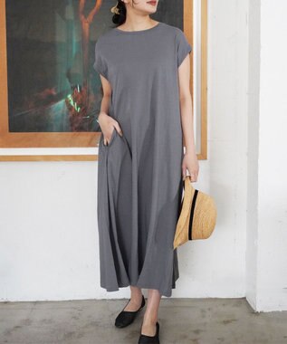 TOQUE 〈大草直子さんアドバイザー〉【天然素材】タンギスコットン天竺 ワンピース