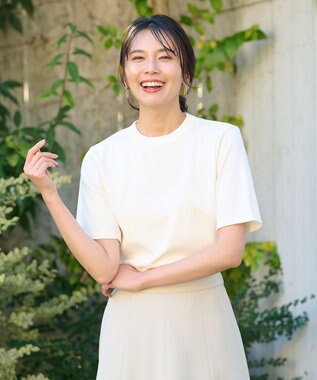 ANY L 【UVケア・接触冷感】コンパクトクルーネックＴシャツ オフ