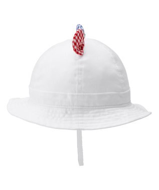 MIKI HOUSE HOT BISCUITS 【40-50cm】 耳付きハット(帽子) 白