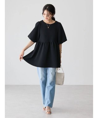 AMERICAN HOLIC ジャガードティアードカットプルオーバー Black