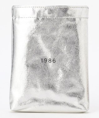 Y'SACCS PVCメタリックショルダーバッグ シルバー