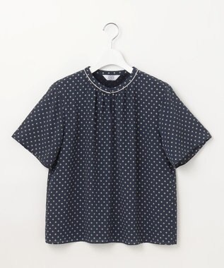 J.PRESS LADIES L 幾何プリント カットソー ネイビー系5