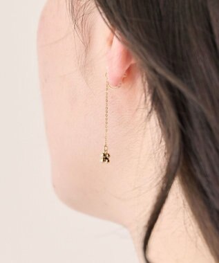 Phoebe 〈痛くないシリーズ/金属アレルギー対応〉タイニーフラワーロングライトフィットイヤリング　チェーン/小粒パール/揺れるイヤリング ホワイト