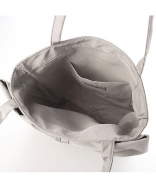 UNBILLION カシュカシュ cachecache / リボン付タテ型トートバッグ シルバー