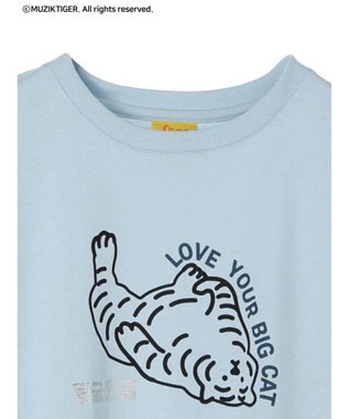Green Parks ムジークタイガー／ＢＩＧ　ＣＡＴ　Ｔシャツ Light Blue