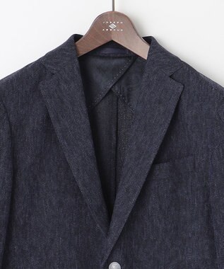 JOSEPH ABBOUD 【JAPAN FABRIC】 軽量 ラッセルブレザー ネイビー系