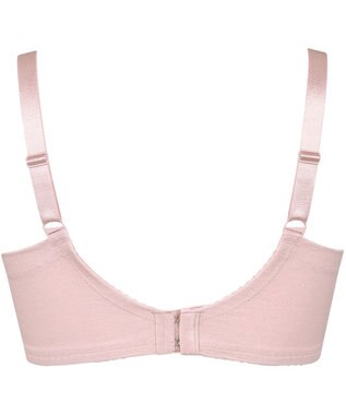 Wing フルカップブラ　背中の段差すっきり　カップ肌側は綿混素材　バストをしっかり包み込む　ウイング／ワコール　KB2114 ピーチ