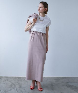 BEIGE， BORNA / コットンスムースTシャツ Off