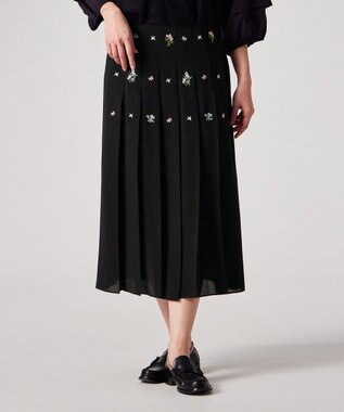  フラワーエンブロイダリー スカート