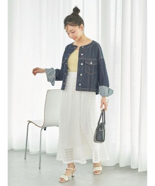 earth music&ecology レイヤードニットタンクトップ Yellow