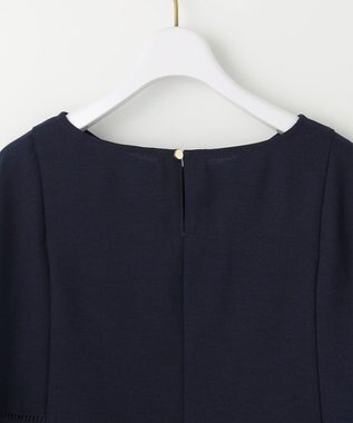 ANY SIS 【洗える】フレアスリーブ ブラウス ネイビー