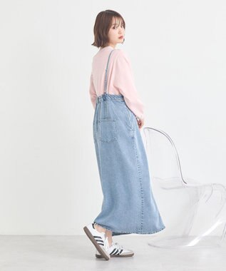 earth music&ecology ダブルジップデニムキャミワンピース Indigo