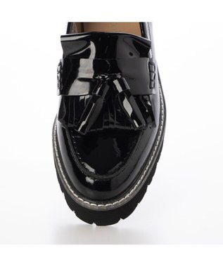 MODE ET JACOMO <MODE ET JACOMO>厚底タッセルローファー ブラックエナメル