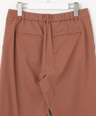 J.PRESS LADIES 【洗える】マイクロタイプライターストレッチ セミワイド パンツ オレンジ系