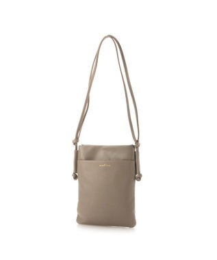 LA BAGAGERIE ミニ財布付き サイドノットショルダー グレージュ