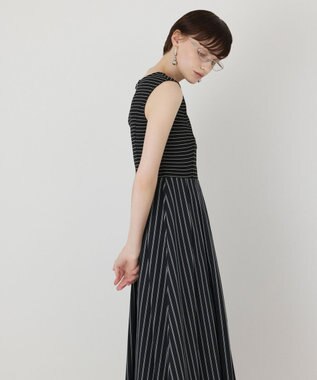 GRACE CONTINENTAL カットソーコンビワンピース ストライプ