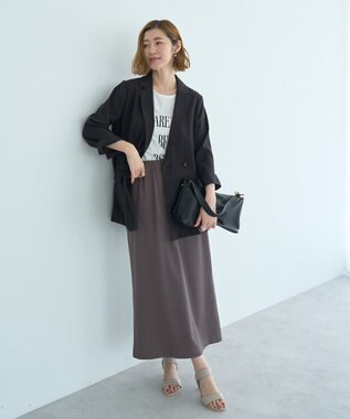 YECCA VECCA 【接触冷感】COOLシャツテーラードジャケット Black