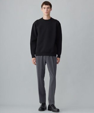 UNFILO MENS スマートニット プルオーバー ブラック