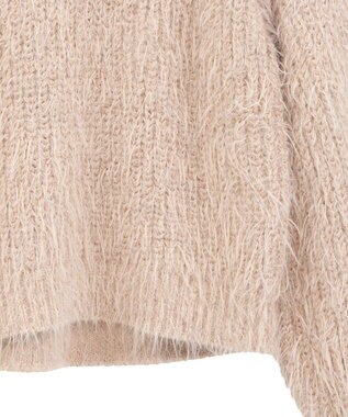 YECCA VECCA ラメシャギーボートネックニット Pink