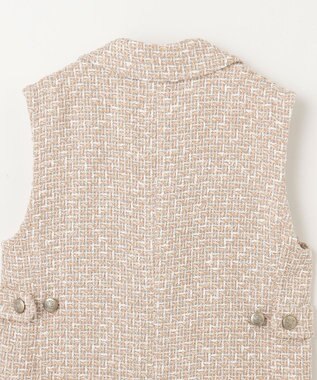 GRACE CONTINENTAL ツイードジレワンピース ベージュ